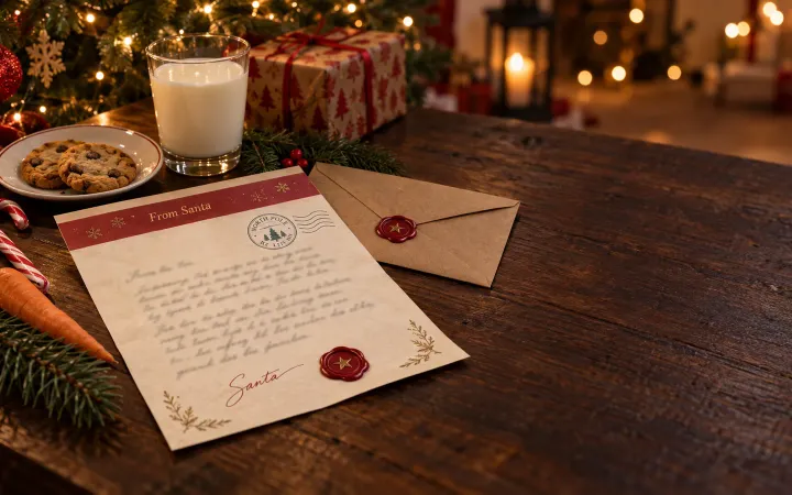 Brief vom Weihnachtsmann schreiben: Ideen, Textvorlagen & Tipps